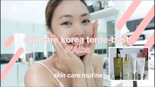 SHOPEE HAUL AntiAging Skincare Korea Terbaik  dAlba Spray Serum Korea  Skincare Routine [upl. by Etem]