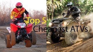 Top 5 Cheapest ATVs [upl. by Zarihs]