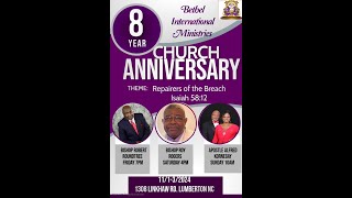 8th Year Church Anniversary 2024Bishop Roy Rogers [upl. by Fi]