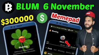 Blum 300000 TON Giveaway Blum Memepad new feature Blum Listing date  Blue Airdrop 💵🔥  Blum [upl. by Munmro403]