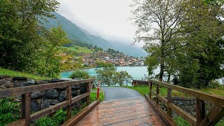 Oberried Switzerland 🇨🇭 walking tour in rain 4K 60fps  Most beautiful fairytale Swiss villages [upl. by Wilen]