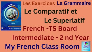 Les Exercices  Le Comparatif et Le Superlatif Comparative and Superlative  91 8985278894 [upl. by Nauqe20]