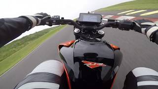 KTM 390 Duke  onboard  circuit Clastres France 2018 [upl. by Aneen49]