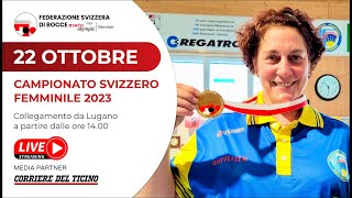 Campionato Svizzero Femminile 2023  Bocce  Lugano [upl. by Vas]