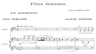 Claude Debussy  Fêtes galantes book 1 1891 [upl. by Brawner]