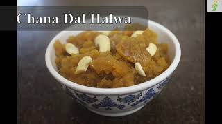 Chana Dal Halwa  2 ingrediants Halwa Recipe  No oil halwa [upl. by Nestor]