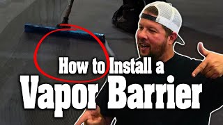 How to Install a Vapor Barrier for a Polyaspartic Floor [upl. by Sibel]