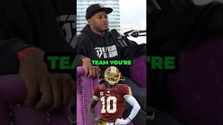 How RG3 KNEW he would be a WASHINGTON REDSKIN🃏🪄 nfl football podcast shorts rg3 [upl. by Nelle]