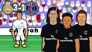 💔MCN  BAD BROMANCE💔 31 Real Madrid vs PSG Champions League 2018 Goals Highlights Parody [upl. by Arutak753]