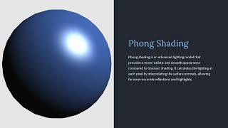 Gouraud and Phong shading  Computer Graphics Animation [upl. by Alra]