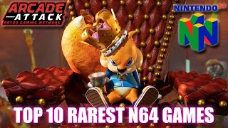 Top 10 Rarest amp Most Expensive Nintendo N64 Games [upl. by Nylodnewg]