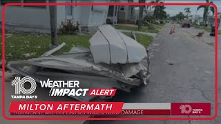 Bradenton mobile home park heavily damaged from Hurricane Milton [upl. by Orabel]