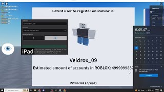 My Attempt at Trying to Get User ID 5000000000 on Roblox [upl. by Ytsirhk993]