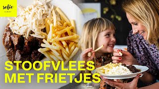 Mijn favoriet stoofvlees recept met frietjes en witloofsalade 🇧🇪  Sofie Dumont [upl. by Walls]