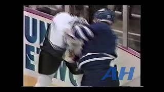 NHL Jan 21 1993 Tampa Bay Lightning v Toronto Maple Leafs R Adam Creighton v Bob Rouse [upl. by Kayley]