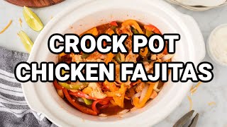 Best Crock Pot Chicken Fajitas Recipe [upl. by Ennaira]