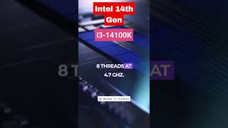 Intel 14th Gen i3 14100K Specs intel intel14thgen shorts [upl. by Sone]