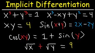 Implicit Differentiation Second Derivative Trig Functions amp Examples Calculus [upl. by Idnahr]