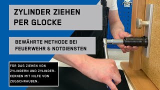 Zylinder amp Kern ziehen  Türschloss knacken  Türnotöffnung per Ziehglocke Tornado  Profi Anleitung [upl. by Inram602]