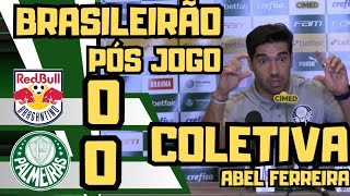 COLETIVA ABEL FERREIRA  RED BULL BRAGANTINO 0X0 PALMEIRAS  BRASILEIRÃO 2024 [upl. by Enyawal]