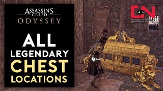 Assassins Creed Odyssey  All 17 Legendary Chest Locations [upl. by Kahl]