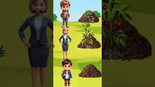 बच्चों ने तरबूज टमाटर का पेड़ लगाया।। Mini wood toy 🌲shorts shortsfeed [upl. by Leruj942]