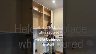 Solo Cabinetry Install Amazing Rig Tool for Safe Work DIY cabinet build [upl. by Nyliret]