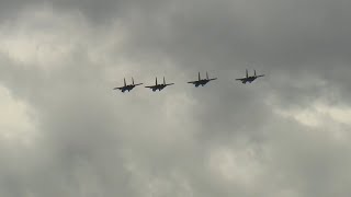 Fighter jets fly over NC hospitals to say thanks [upl. by Lirrad881]