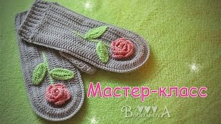 Как связать варежки крючком How to crochet mittens [upl. by Nylecoj]