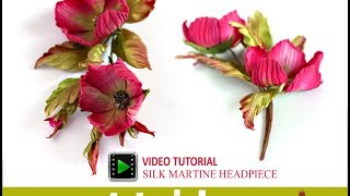 How no make silk flowers  Martina video tutorial [upl. by Anna-Diane]