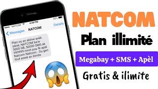 Plan illimité NATCOM  Megabay  Sms minit gratis e ilimite  Aswè Net [upl. by Modestine]