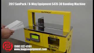 2017 SunPack  BWay Equipment S47030 Paper amp Film Banding Machine  BRAND NEW [upl. by Mohorva416]