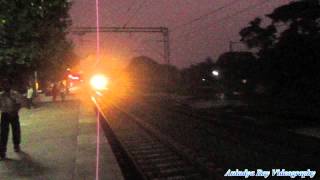 Inaugral run of Indias First AC Double Decker Express  HowrahDhanbad  First HD Video in Youtube [upl. by Eekram]