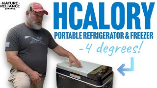 HCALORY Portable Fridge Review Best Mini Fridge for Car Road Trips Hcalory CarFridge cooler [upl. by Deckert]