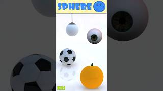 Sphere Shape with Examples  Kids Learning Video [upl. by Fanchie]