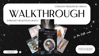 Starlight Frequencies Oracle Deck YouTube Walkthrough [upl. by Birgitta]