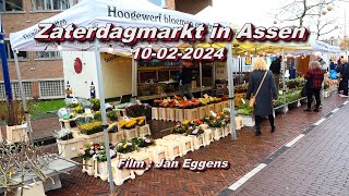 Zaterdagmarkt in Assen 10 02 2024 [upl. by Iran613]