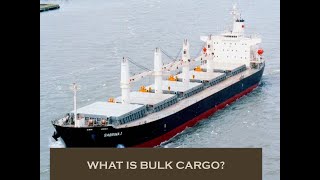 what is bulk cargo [upl. by Aguste]