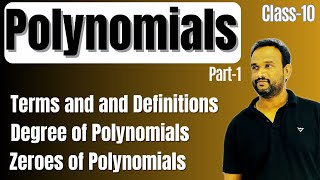 Polynomials Part1  Terms Classification Degree and Zeroes  Class10 Mathematics kasimsiracademytelugu [upl. by Treiber]