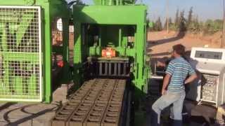 CONCRETE BLOCK PAVER MACHINE PRO 100 D [upl. by Navonoj649]