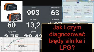 Samodzielna diagnostyka komputerowa samochodu komputer do LPG interfejs diagnostyczny ELM327 i VCDS [upl. by Tarrsus]