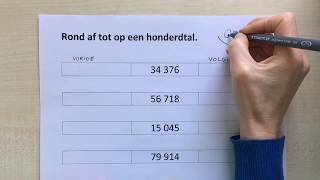 Wiskunde getallen tot 100 000 afronden [upl. by Theodosia152]