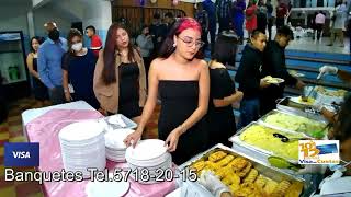 BANQUETES Y COMIDA PARA BODAS QUINCEAÑERAS GUATEMALABUFFETBOQUITAS [upl. by Tshombe265]