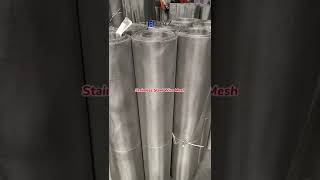 Stainless Steel Wire Mesh Machine Woven Stainless Steel Mesh Suitable for Filtration amp Screen Mesh [upl. by Gnurt532]