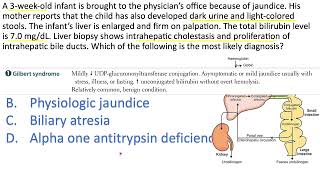 Jaundice Questions Unconjugated hyperbilirubinemia vs Conjugated hyperbilirubinemia [upl. by Meakem]