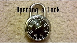 How to Open a Master Lock [upl. by Kirred]