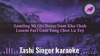 Hingley Ra I love you karaoke  sonam wangdi [upl. by Adnawyek243]