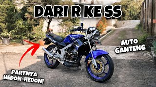 AUTO GANTENG UBAH NINJA R KE NINJA SS  Indonesia Motovlog 146 [upl. by Leirda]