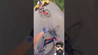 automobile gtr crash fail mtb funny bike bikelife enduro rider [upl. by Esiocnarf]