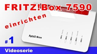 FRITZBox 7590 einrichten Telekom VDSL Anschuss mit DECT NAS Mediaserver VPN Fax usw 1 [upl. by Ordnael495]